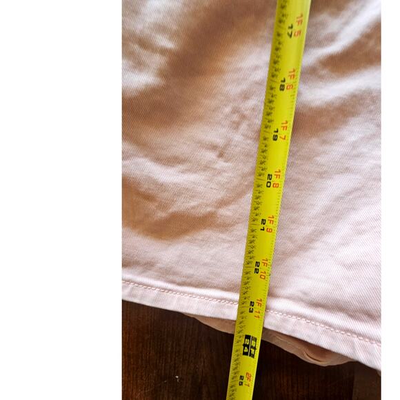 Rolla's Original  Short High Rise Cut Off Overalls, Pink, Anthropologie, Sz S - Picture 9 of 13